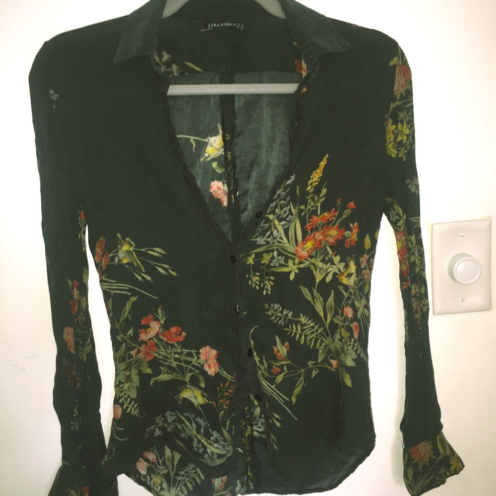 XS Floral Zara Shirt